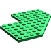 LEGO Groen Wig Plaat 10 x 10 met Uitsparing (2401)