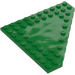 LEGO Green Wedge Plate 10 x 10 without Corner without Studs in Center (92584)