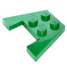 LEGO Green Wedge Plate 3 x 4 without Stud Notches (4859)