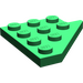 LEGO Groen Wig Plaat 4 x 4 Vleugel Links (3936)