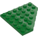 LEGO Green Wedge Plate 6 x 6 Corner (6106)