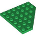LEGO Green Wedge Plate 6 x 6 Corner (6106)