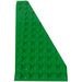 LEGO Green Wedge Plate 7 x 12 Wing Left (3586)