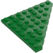 LEGO Green Wedge Plate 8 x 8 Corner (30504)