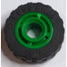 LEGO Grønn Wheel Hub Ø11.2 x 8 with Centre Groove with Tire Ø 17.6 x 6.24 without Band