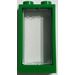 LEGO Verde Window 1 x 2 x 3 without Sill (60593) with glass