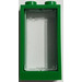 LEGO Green Window 1 x 2 x 3 without Sill (60593) with glass