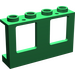LEGO Grün Fenster Rahmen 1 x 4 x 2 mit festen Bolzen (4863)