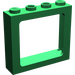 LEGO Groen Venster Kader 1 x 4 x 3 (Holle Studs in het midden, buitenste Studs massief) (6556)