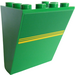 LEGO Grün Windschutzscheibe 3 x 4 x 4 Invertiert mit 3 Streifen Aufkleber (4872)