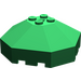 LEGO Vert Pare-brise 6 x 6 Octagonal Canopée avec trou d&#039;axe (2418)