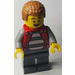 LEGO Hacksaw Hank med Unbuttoned Röd Jacka Minifigur