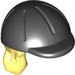 LEGO Haar mit Schwarz Pferd Riding Helm (10216 / 92254)