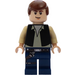 LEGO Han Solo mit Schwarz Weste und Dark Blau Beine  Minifigur