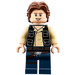 LEGO Han Solo with Black Vest with Pockets and Dark Blue Legs with Wavy Hair Minifigure