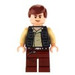 LEGO Han Solo with Black Vest with Pockets and Reddish Brown Legs Minifigure