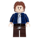 LEGO Han Solo mit Dark Blau Open Jacke und Dark Braun Beine (Smirk / Breathing Maske) Minifigur