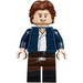 LEGO Han Solo avec Dark Bleu Open Veste et Dark Marron Jambes avec Noir Boots Minifigurine