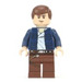 LEGO Han Solo mit Dark Blau Open Jacke und Reddish Braun Beine Minifigur