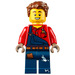 LEGO Handyman Harl Hubbs met Overalls en Paint Stains Minifiguur