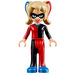 LEGO Harley Quinn met Zwart en Rood Kleding Minifiguur