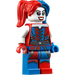 LEGO Harley Quinn s Červená a Modrá Výstroj Minifigurka