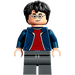 LEGO Harry Potter (Dark Blå Jacka med Zipper) Minifigur