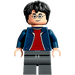 LEGO Harry Potter (Dark Blauw Jacket met Zipper) minifiguur