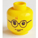 LEGO Harry Potter Head with Glasses and Red Lightning Bolt (Safety Stud) (3626)