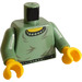 LEGO Harry Potter Torso with Sand Green Arms and Yellow Hands (973 / 73403)