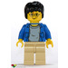 LEGO Harry Potter met Blauw Open Sweater minifiguur