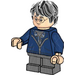 LEGO Harry Potter with Dark Blue Hoodie and Plaid Shirt with Undershirt Minifigure