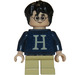 LEGO Harry Potter s &#039;H&#039; na Dark Modrá Pullover, Krátké nohy Minifigurka