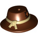 LEGO Hat with Wide Brim and Band with Tan Rope and Patch (13788 / 14402)