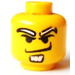 LEGO Head with White Goatee and Eyebrows (Safety Stud) (3626)