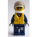 LEGO Helicopter Pilot with Helmet and Life Jacket Minifigure
