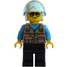 LEGO Hubschrauber Pilot mit Weiß Helm und Sonnenbrille Minifigur