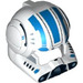 LEGO Helmet with Round Ear Pads with Blue Markings (88105)