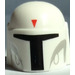 LEGO Helmet with Sides Holes with Boba Fett Gray / Red Triangle (87610)