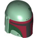 LEGO Helm mit Sides Löcher mit Dark rot und Dark Green (84139 / 105747)