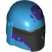 LEGO Helmet with Sides Holes with Mandalorian Warrior Purple Splotches (66548 / 87610)