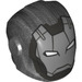 LEGO Helm met Smooth Voorkant met Zilver Iron Man Masker (28631 / 69165)