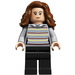 LEGO Hermione Granger с Сив Striped Джъмпър и Черно Крака Минифигурка