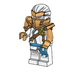 LEGO Hero Zane s klipem na zadní části Minifigurka