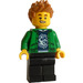 LEGO Hiker with Green Jacket and Spiky Hair Minifigure