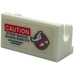 LEGO Hinge 1 x 2 Base with Ghostbusters Logo, 'CAUTION' and 'STAY BACK OVER 500 FT' Sticker (3937)
