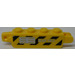 LEGO Hinge Brick 1 x 4 Locking Double with &#039;RAF-165&#039;, Black and Yellow Danger Stripes, Vents (both sides) Sticker (30387)