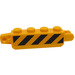 LEGO Hinge Brick 1 x 4 with Fingers with Black and Yellow Stripes Danger On Both Sides (60292) Sticker (30387)
