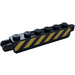 LEGO Charnière Brique 1 x 6 Verrouillage Double avec Danger Rayures Autocollant (30388)