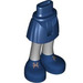 LEGO Hanche avec Basic Incurvé Skirt avec Bleu Shoes et grise Tights avec charnière mince (2241)